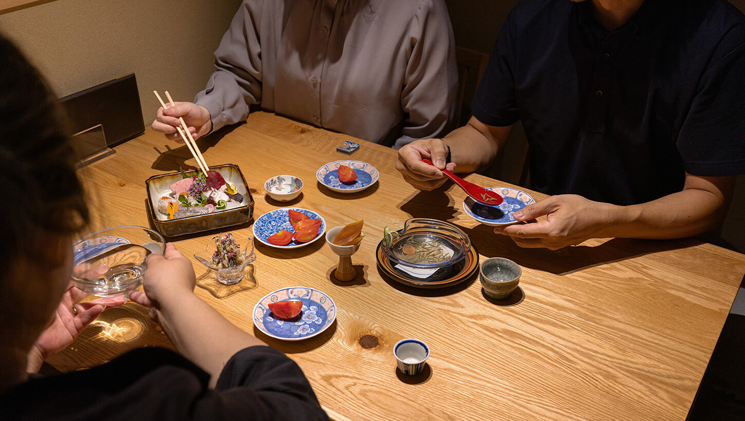 半個室食事