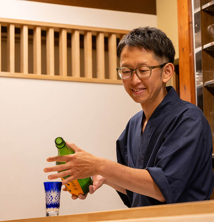 日本酒提供