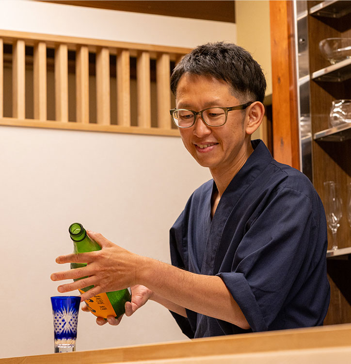 日本酒提供